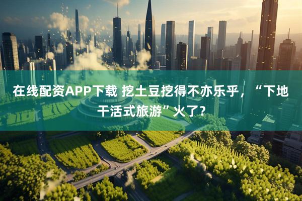 在线配资APP下载 挖土豆挖得不亦乐乎，“下地干活式旅游”火了？