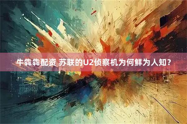 牛犇犇配资 苏联的U2侦察机为何鲜为人知？
